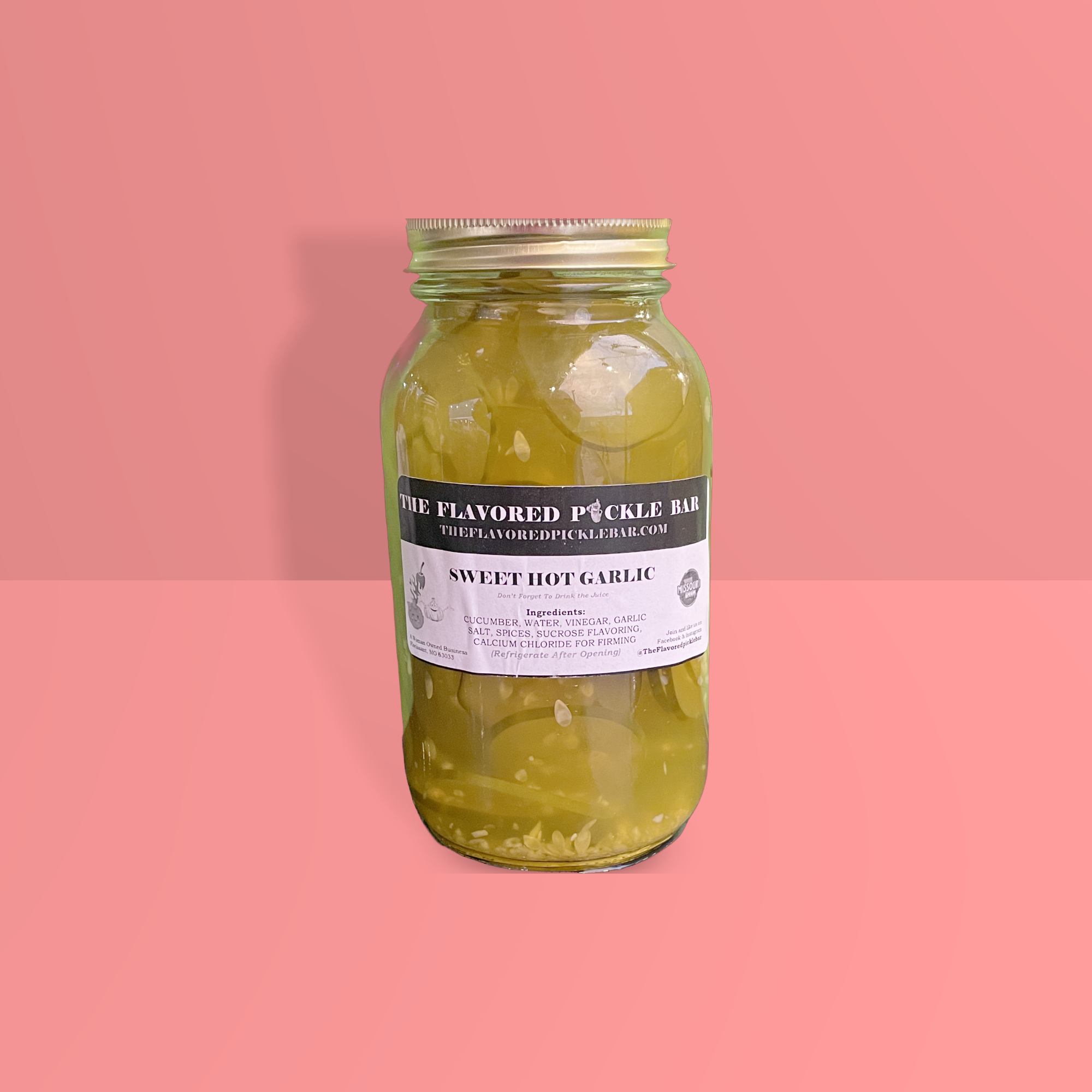 Sweet Hot Garlic Pickles The Flavored Pickle Bar!